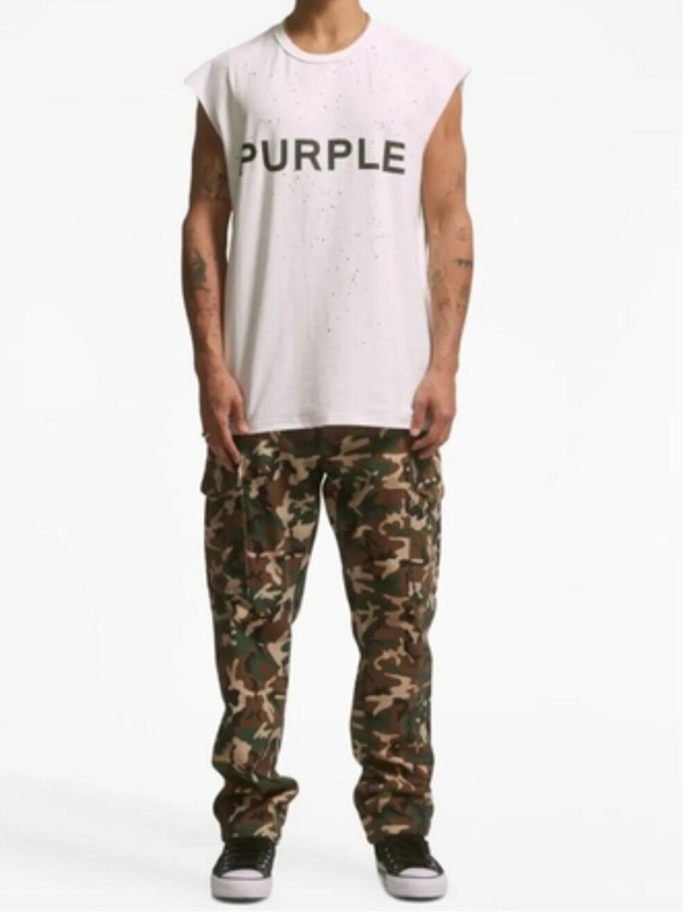 Purple Brand Men's Twill Cargo Pant